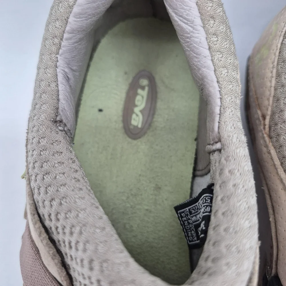 Teva Shoes Womens Size 6.5‎ Taupe Beige Slip On Hook Loop Casual Comfort 6345